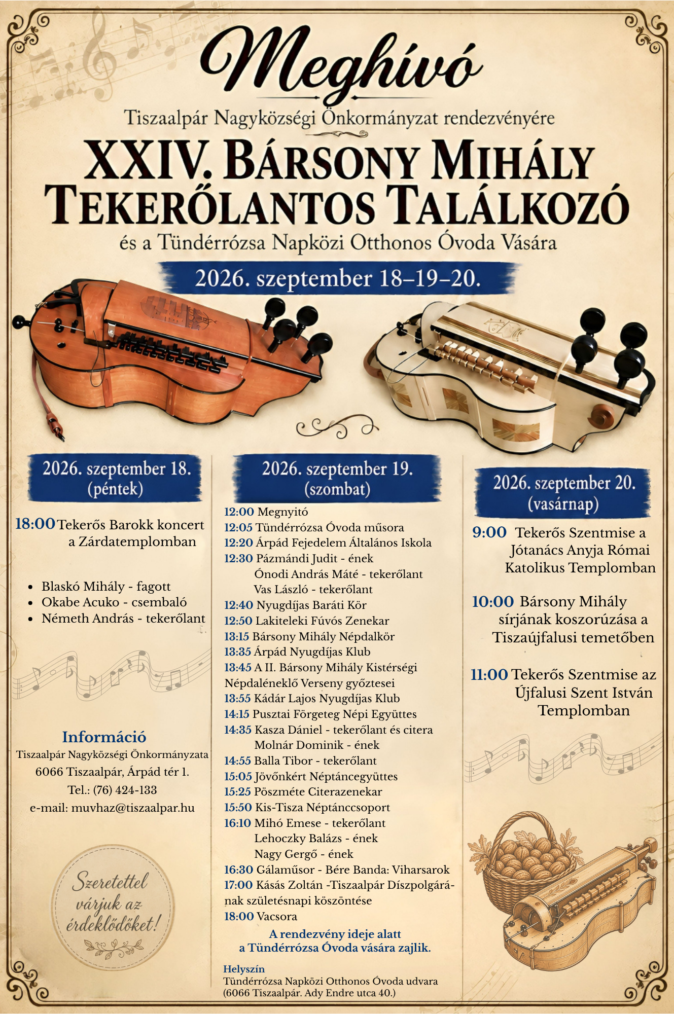 Bársony Mihály tekerőlantos találkozó